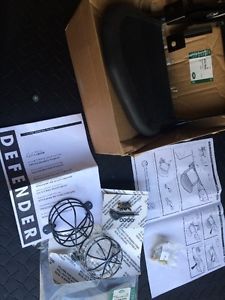 Land rover defender rear step tail lamp light guard set round stc7632 vub504110