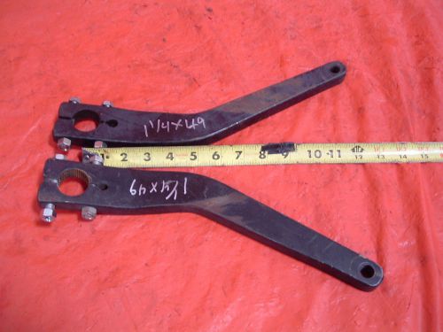 Pair splined sway bar arms 1 1/4 49 lefthander schroeder right foot hamke howe