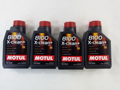 Uc406 106376 motul 8100 1 liter 5w-40 x-clean+ eng oil 4pack