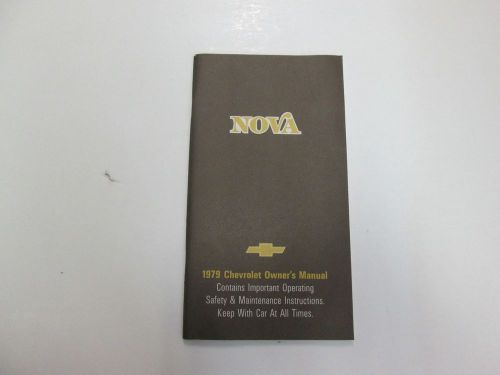 1979 chevrolet nova owners manual safety maintenance instructions oem deal