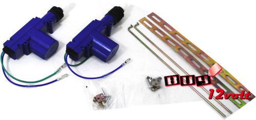 Universal power door lock kit for 2 doors - gun type 12v actuators for vehicles