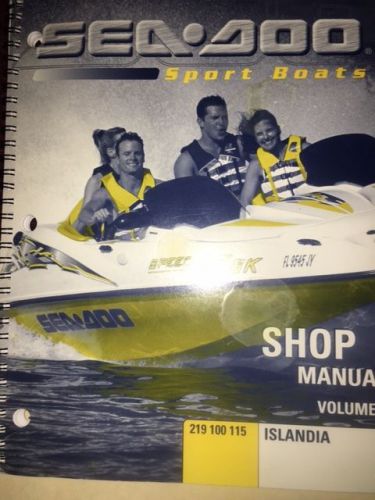 Sea-doo islandia shop manual with electrical map vol 2 : 219100115