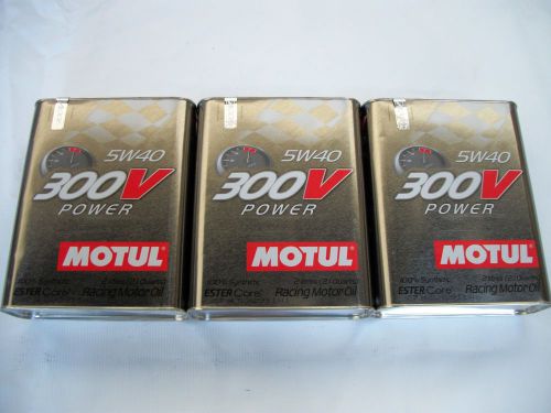 Uc087 104242 motul 300v 5w-40 "power" engine oil 3pk. (6 liters) (nf)