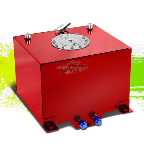 8 gallon/30.5l lightweight red aluminum gas fuel cell tank+sender 15x12.5x10"