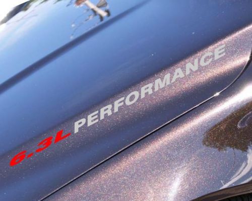 6.3l performance on hood decal dodge challenger mopar charger coronet 440 monaco
