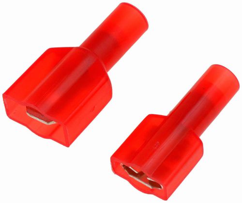 Red 22-18 gauge male/female set insulated quick disconnect 0.25" - dorman# 85490
