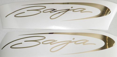 Baja12 x 2.5&#034; correct baja boat decals 2 decals - chrome vinyl