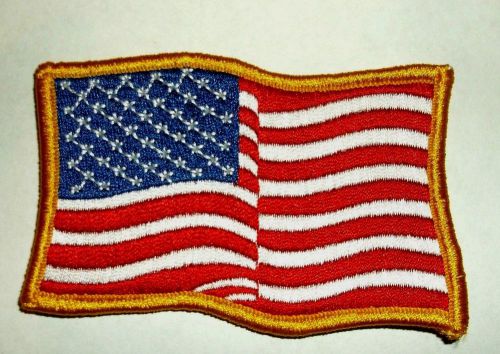 Waiving american flag patch embroidered sew on military usa flag new