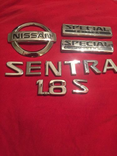 Nissan sentra 1.8 s trunk deck lid fender emblem decal set  2004 2005 2006 (152)