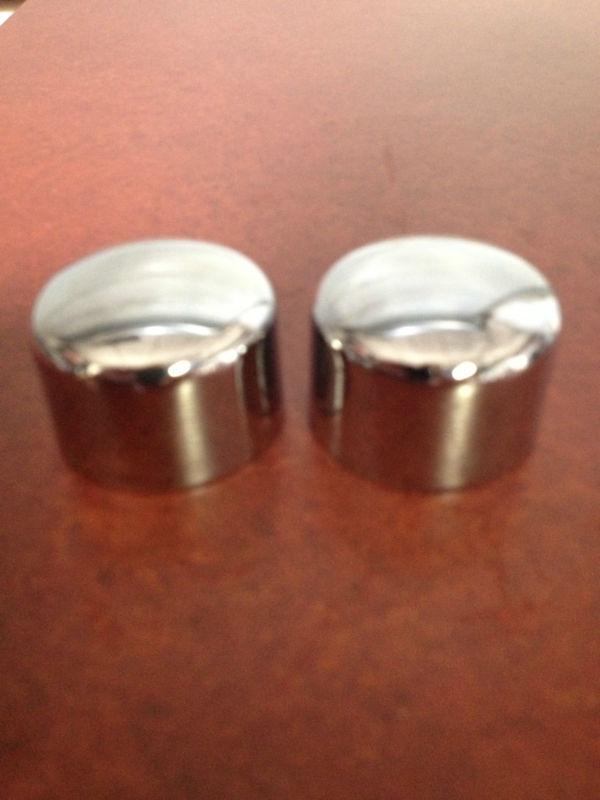 Harley touring axle covers chrome front 2008 - 2013 fl, flhx, flhr, electra