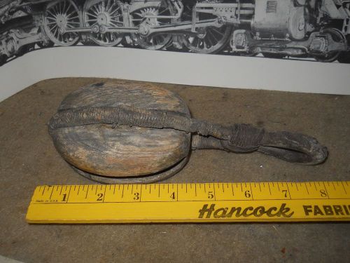 Antique sailboat wood block