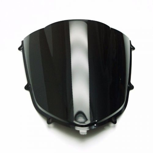 Black clear blue abs windshield windscreen for kawasaki ninja zx10r 2004-2005