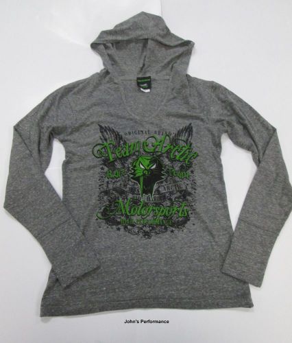 Women&#039;s team arctic cat v-neck hoodie s  xl  5253-641 5253-646