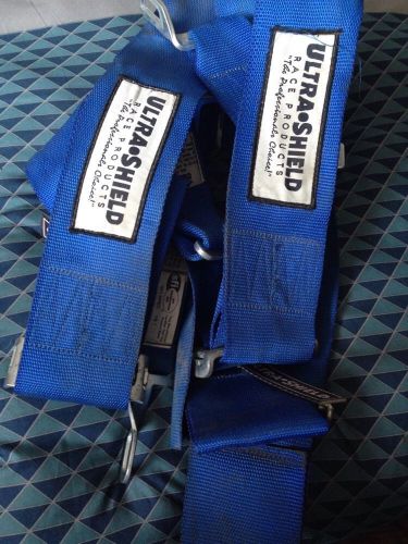 Ultra shield racing seat belts blue performance 5 point harness expired