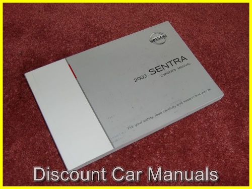★★ 2003 nissan sentra owners manual l@@k 03!! ★★