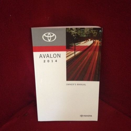 2014 toyota avalon oem owners manual