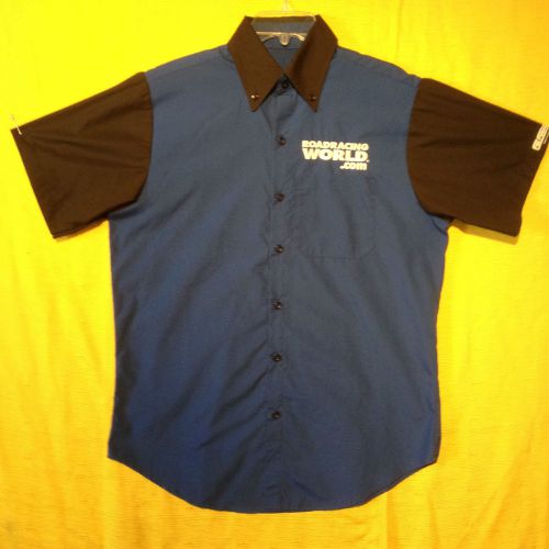 Roadracing world team pit shirt nwot men&#039;s medium quality embroidered logos