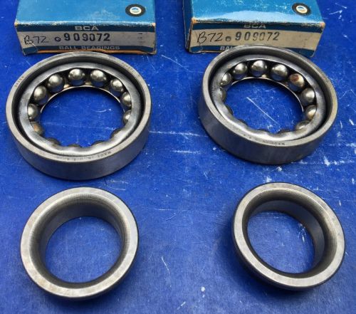 Nos pair inner front wheel bearings bca 909072 b72 1957 1958 1959 buick cadillac