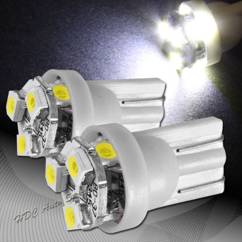 2x 3 smd led t10 wedge interior instrument panel gauge replacement bulb white