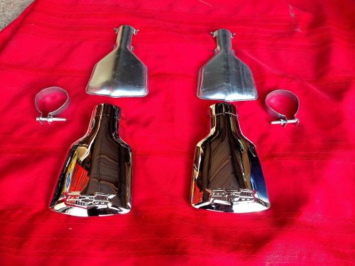 1955 55 56 57 chevy chevrolet dual exhaust extention pair, nice