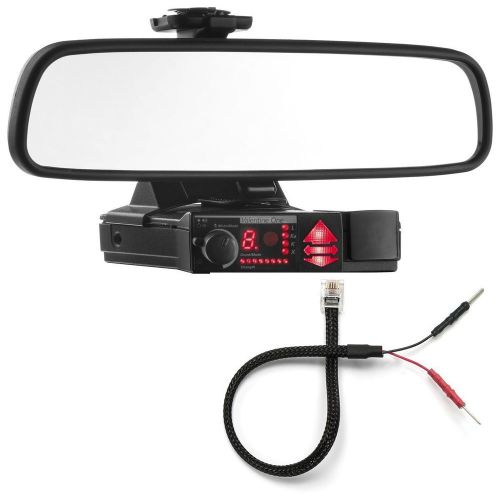 Valentine v1 radar detector &amp; mirror mount bracket mirror wire power cord lot