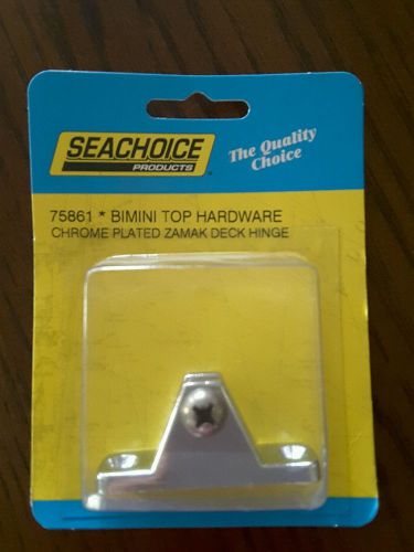 Z193 new seachoice 75861 bimini top hardware deck hinge chrome plated