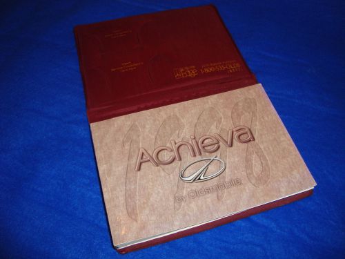 1998 oldsmobile owner&#039;s manual achieva - vintage - glove box