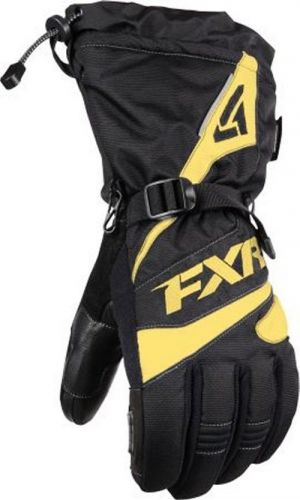 Fxr fuel snowmobile gloves reflective waterproof mens x-large black/yellow