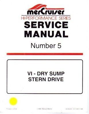 Mercruiser stern drive vi dry sump service manual