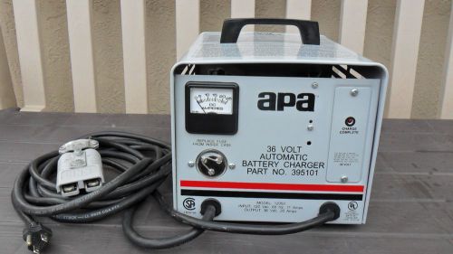 Lester apa model 12050 36 volt / 20 amps automatic battery charger p/n 395101