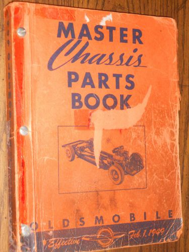 1928-1949 oldsmobile chassis parts catalog 48 47 46+++ / original book