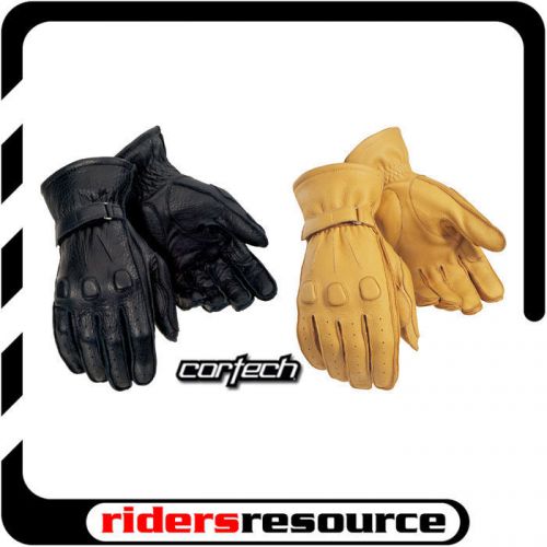 Tourmaster deerskin street touring motorcycle gloves (choose size &amp; color)