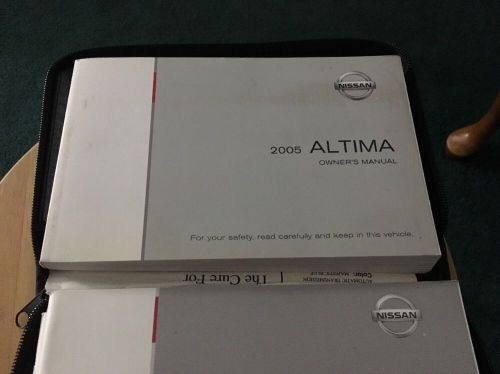 2005 nissan altima owners manual with case no reserve