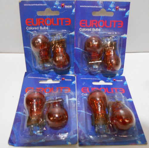 Lot of 8  eurolite colored bulbs ( 315736 ) amber