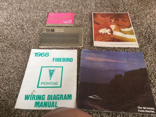 Pontiac 1968 firebird owner&#039;s manual 68 wiriing,accessories top operation broch