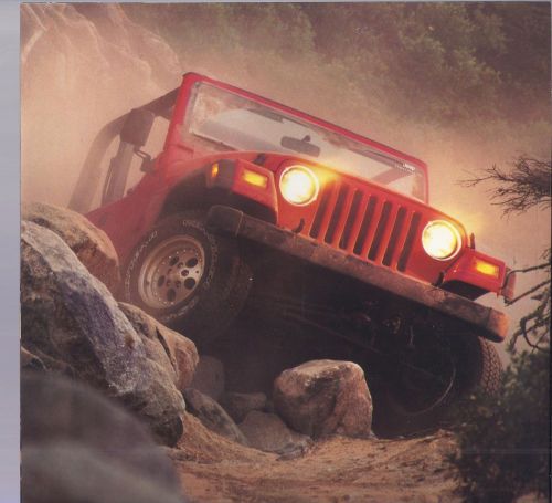 1996 jeep wrangler sales brochure