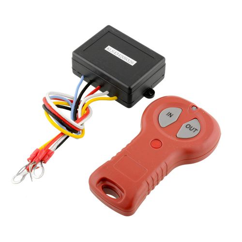 Wireless winch 12v remote control system switch handset for car suv black+red