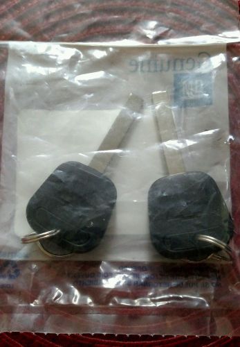 New gm oem key blanks (2) with chevy bowtie on them  23257735