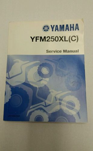 Yamaha yfm250xl (c) service manual     #lit-11616-12-01 motorcycle repair.