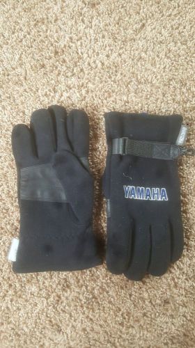 Vintage lightweight yamaha snowmobile gloves size m