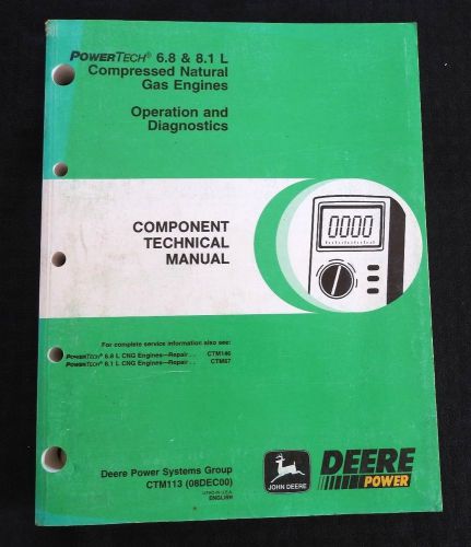 2001 john deere 9650 9750 sts combine 6.8 8.1l gas engine operation diag manual