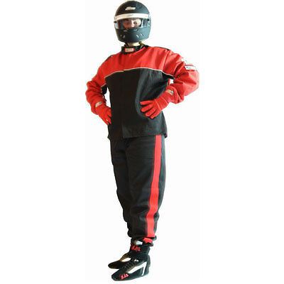 Rjs double-layer jr. driving suit, racer-5 redline, sfi-5, safety