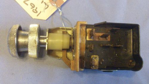 1967 olds cutlass headlamp knob bezel &amp; switch used oem