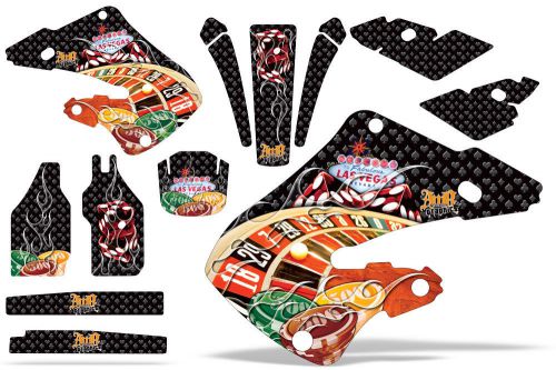 Amr racing honda cr 125 98-99 cr 250 97-99 mx graphic decal kit wrap baller blk