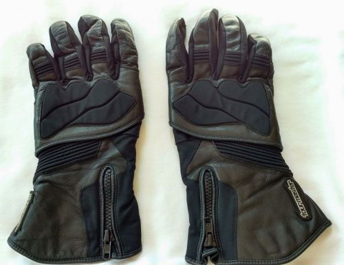 Tourmaster latitude motorcycle leather riding gloves men's xtra large black