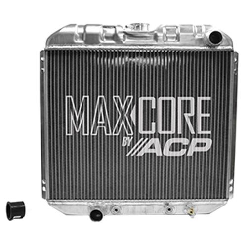 Acp fm-er305 mustang radiator maxcore 3-row alum 302/351 w/o ac 69-70