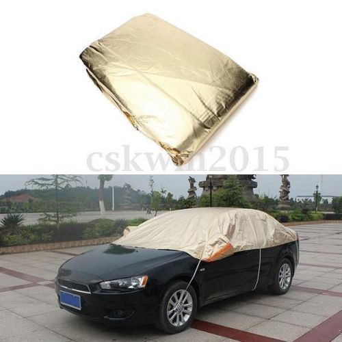 Gold aluminum car half body covers sunshade reflective sunscreen uv waterproof