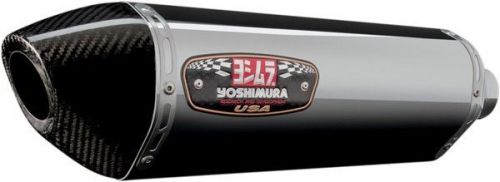 Yoshimura r-77 slip-on muffler stainless muffler/carbon end cap (1220020520)
