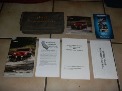 2016 jeep wrangler owners manual set + free shipping