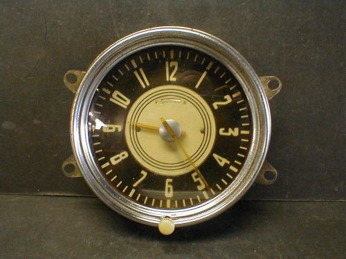 Oe 1947-1948 chevrolet dash clock - works! stylemaster, fleetmaster, fleetline